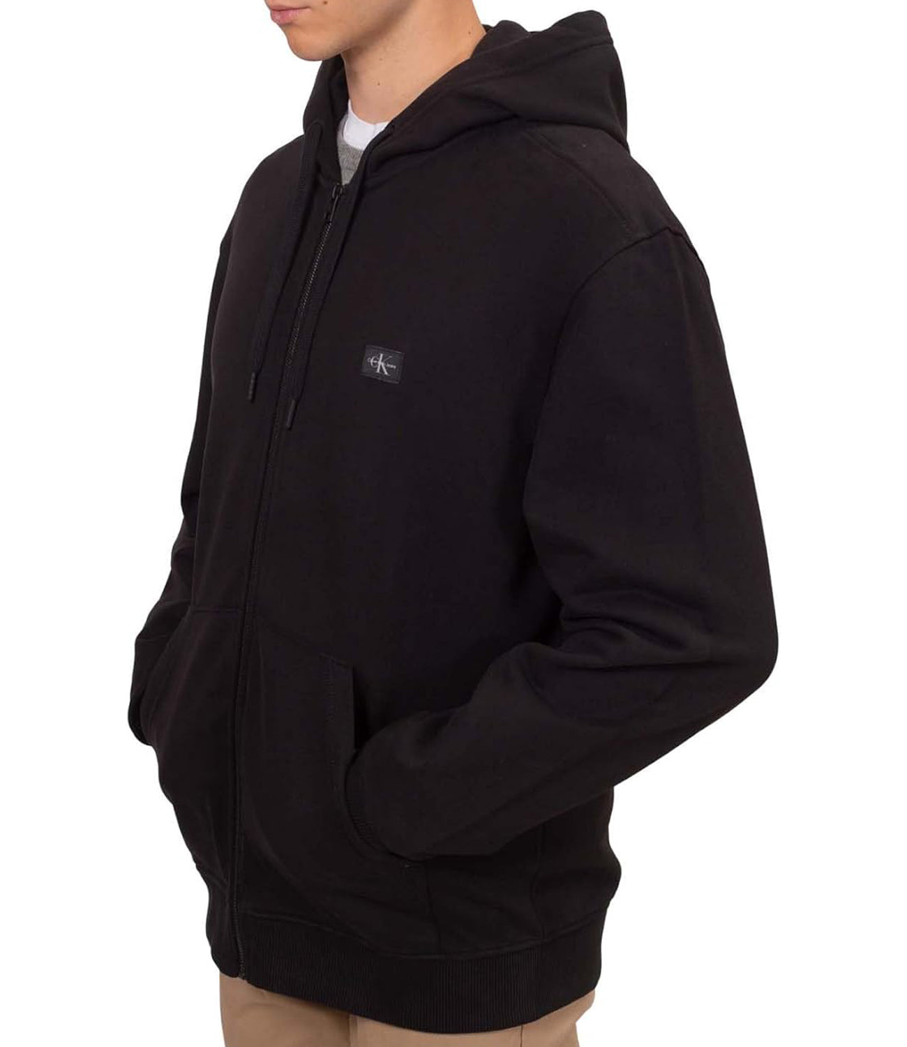 Calvin Klein Calvin Klein Jeans Felpa Zip Uomo Mod. J30J326858 BEH Black Nero