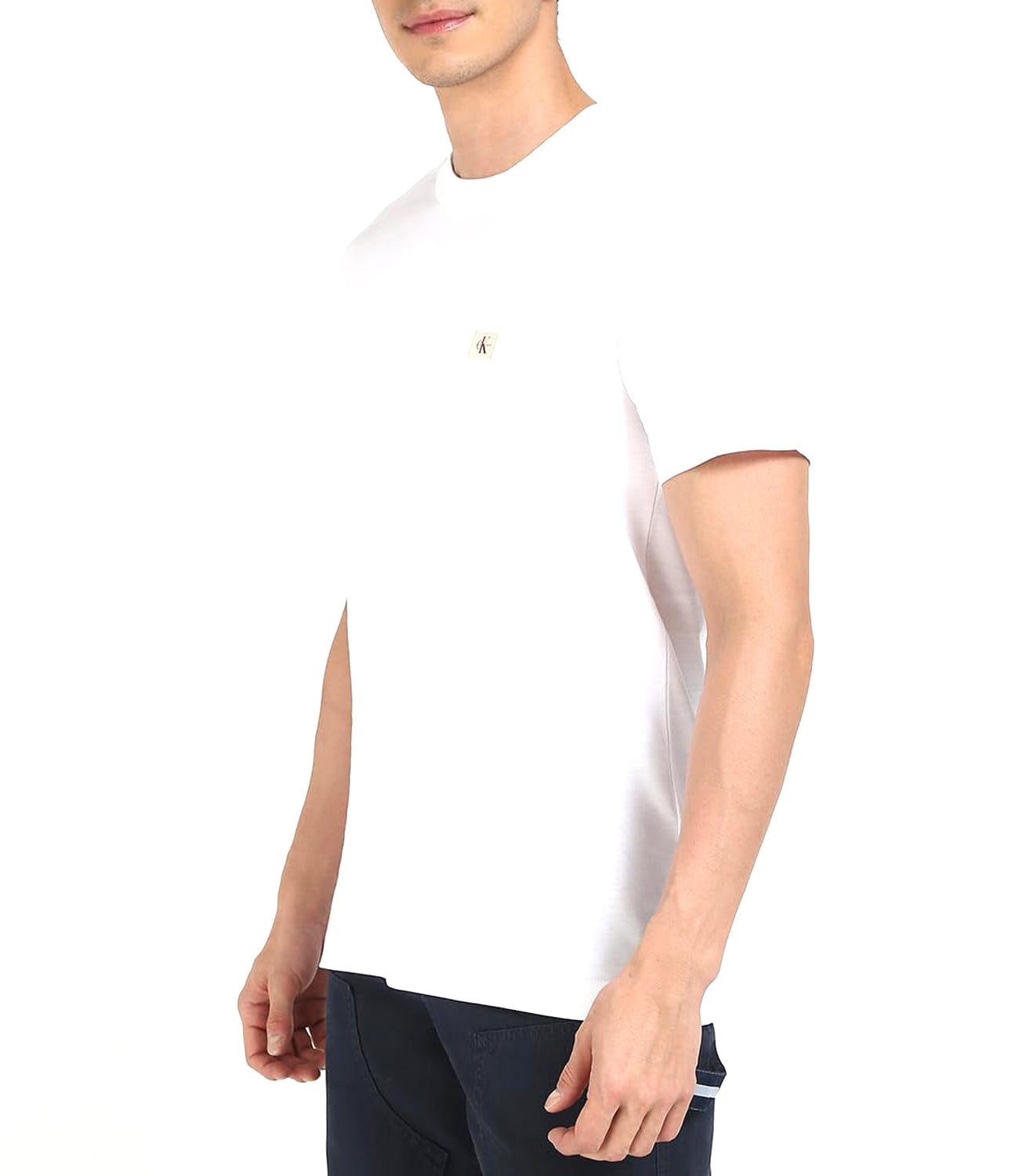 Calvin Klein Calvin Klein Jeans T-shirt Uomo Mod. J30J327100 YAF White Bianco