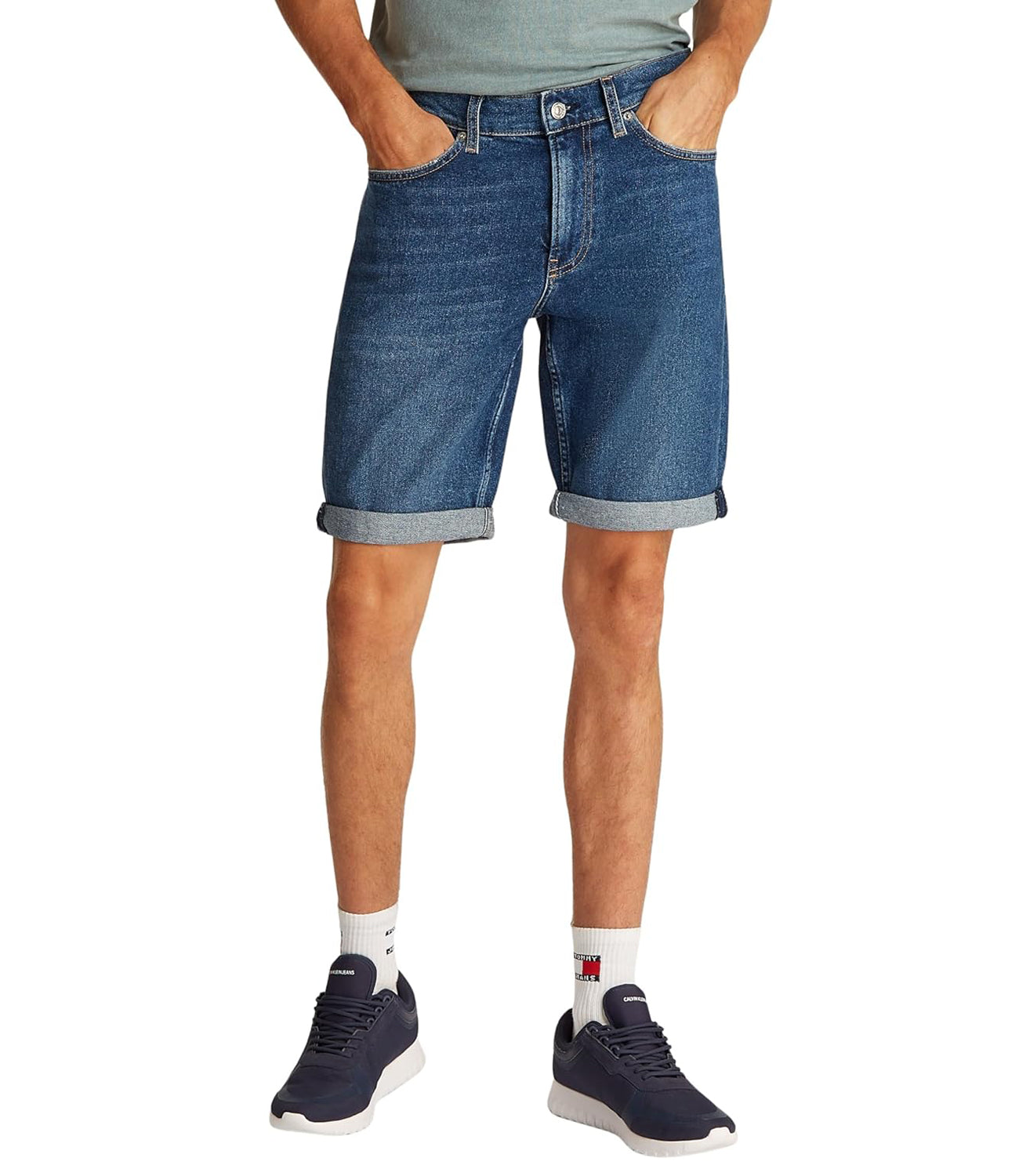 Calvin Klein Calvin Klein Jeans Bermuda Uomo Mod. J30J327184 1BJ Denim Blu