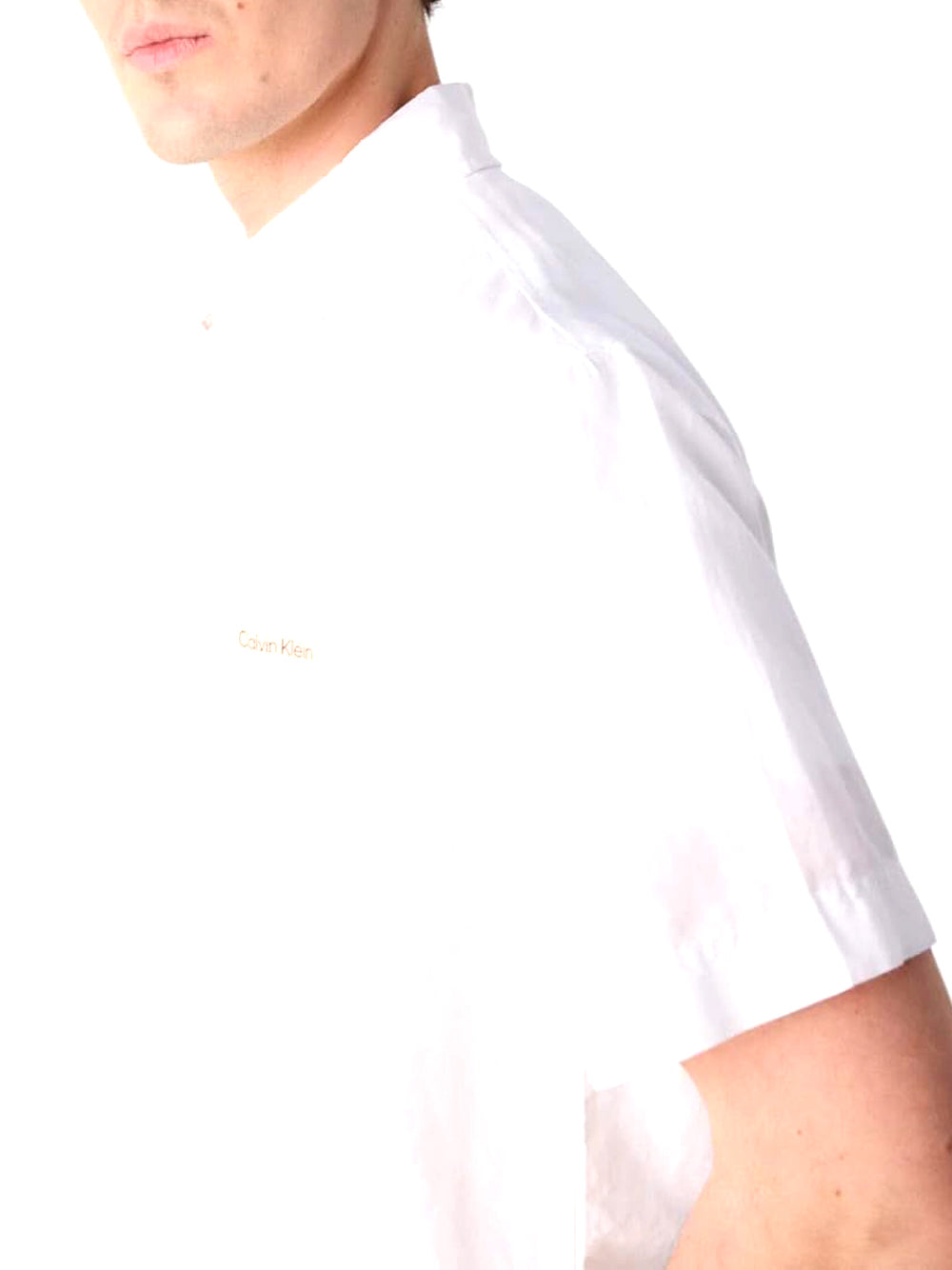 Calvin Klein Calvin Klein Jeans Camicia Manica Corta Uomo Mod. J30J327296 YAF Bianco