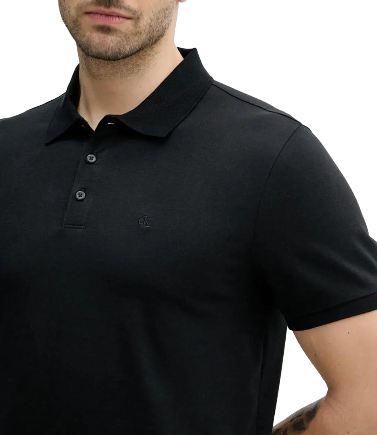 Calvin Klein Calvin Klein Jeans Polo Manica Corta Uomo Mod. LV040HM281 UB1 Nero