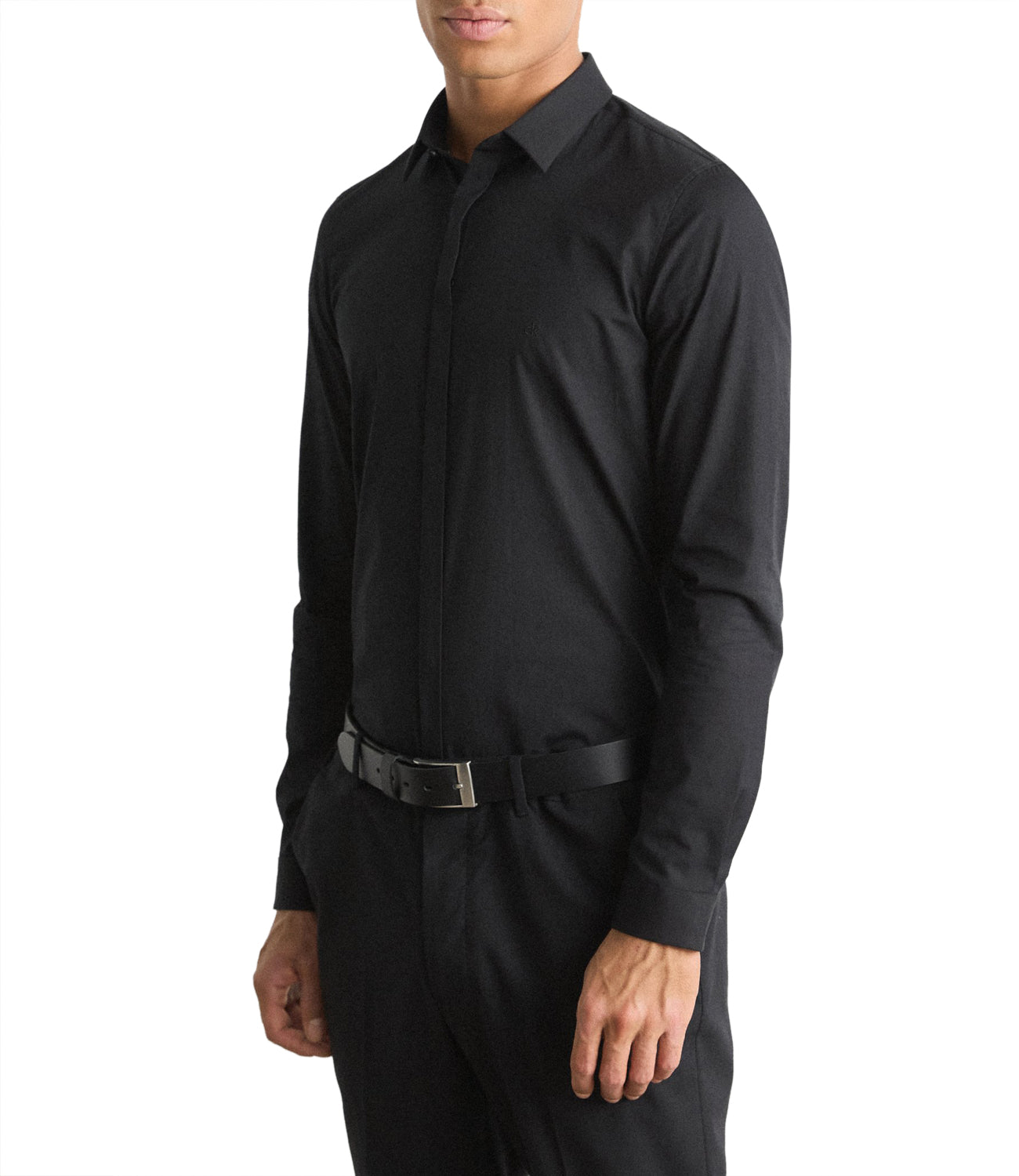 Calvin Klein Camicia Maniche Lunghe Uomo Mod. K10K109891 BEH Black Nero