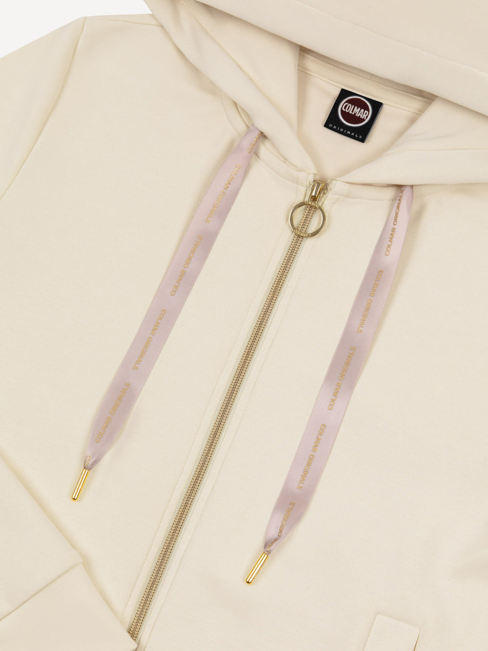 Felpa Zip Colmar Girly da Donna - Avorio