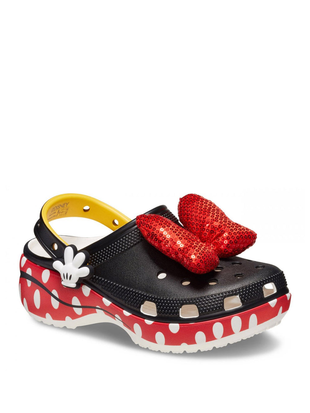 Sandalo Basso Crocs Minnie Classic Platform da Donna - Bianco