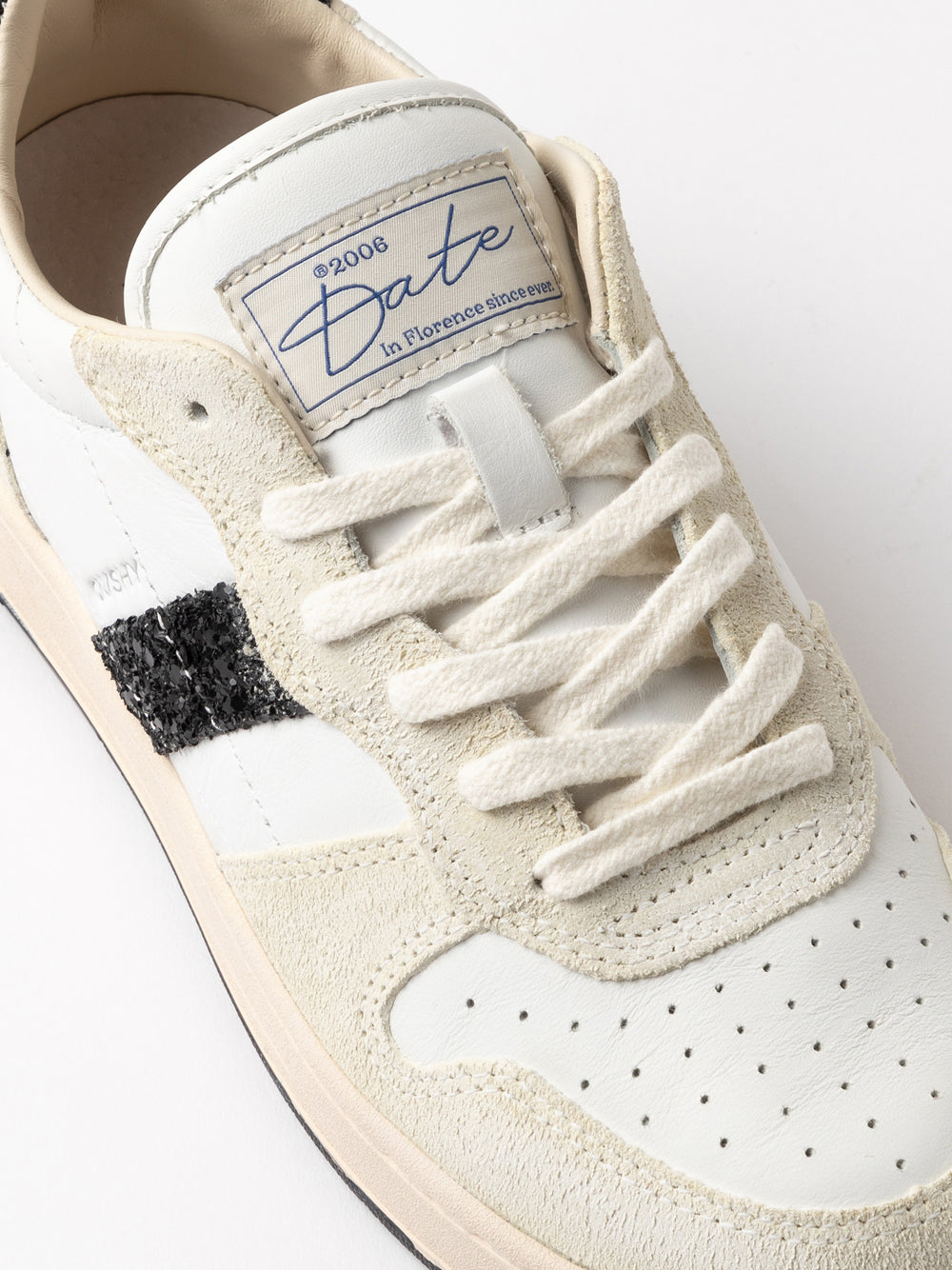 Sneakers Date Court Shiny da Donna - Bianco