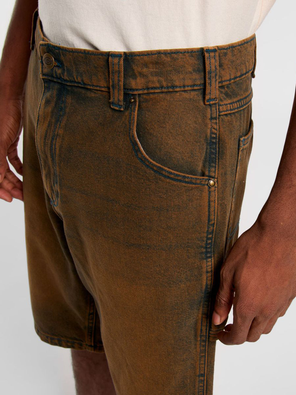 Bermuda Jeans Dickies Garyville da Uomo - Marrone