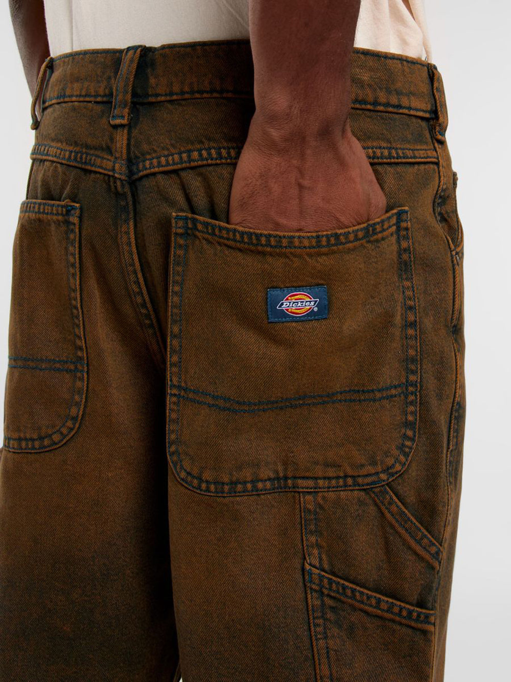 Bermuda Jeans Dickies Garyville da Uomo - Marrone