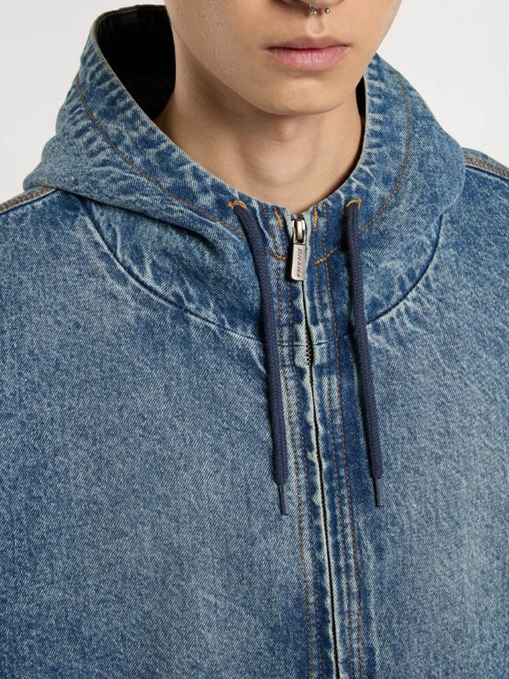Giubbino di Jeans Dickies Hooded da Uomo - Denim