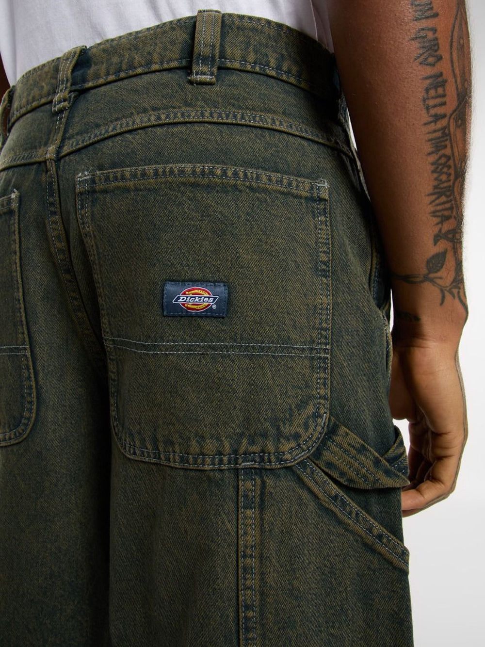 Bermuda Casual Dickies Loose Painter da Uomo - Denim