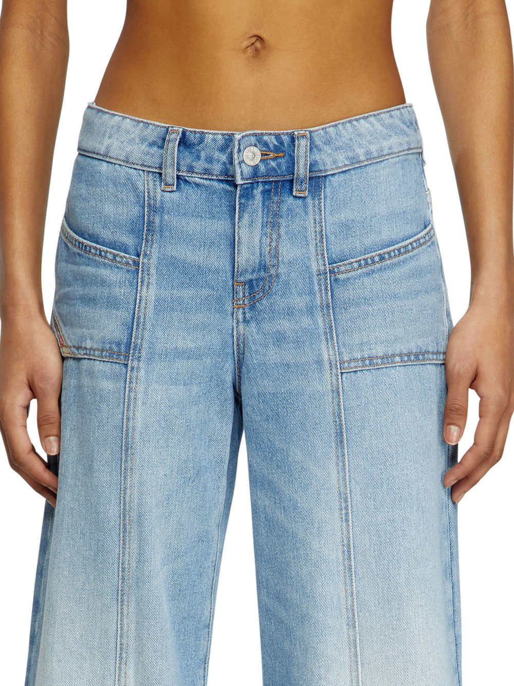 Jeans a Zampa Diesel D-Akii da Donna - Denim