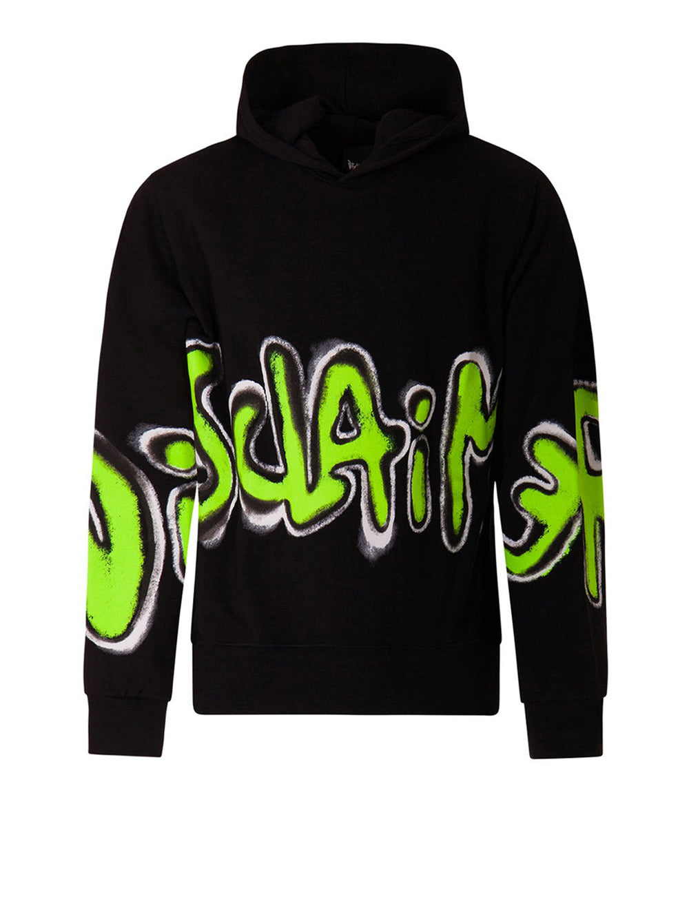 Felpa Cappuccio Disclaimer da Uomo - Nero