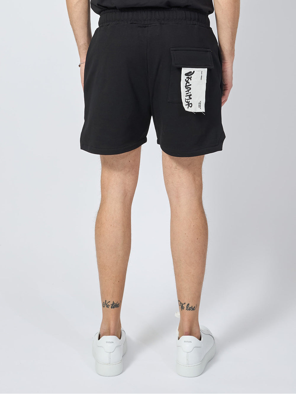 Bermuda Casual Disclaimer da Uomo - Nero