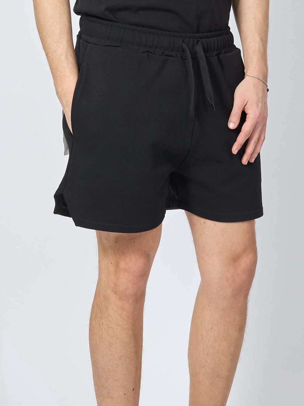 Bermuda Casual Disclaimer da Uomo - Nero