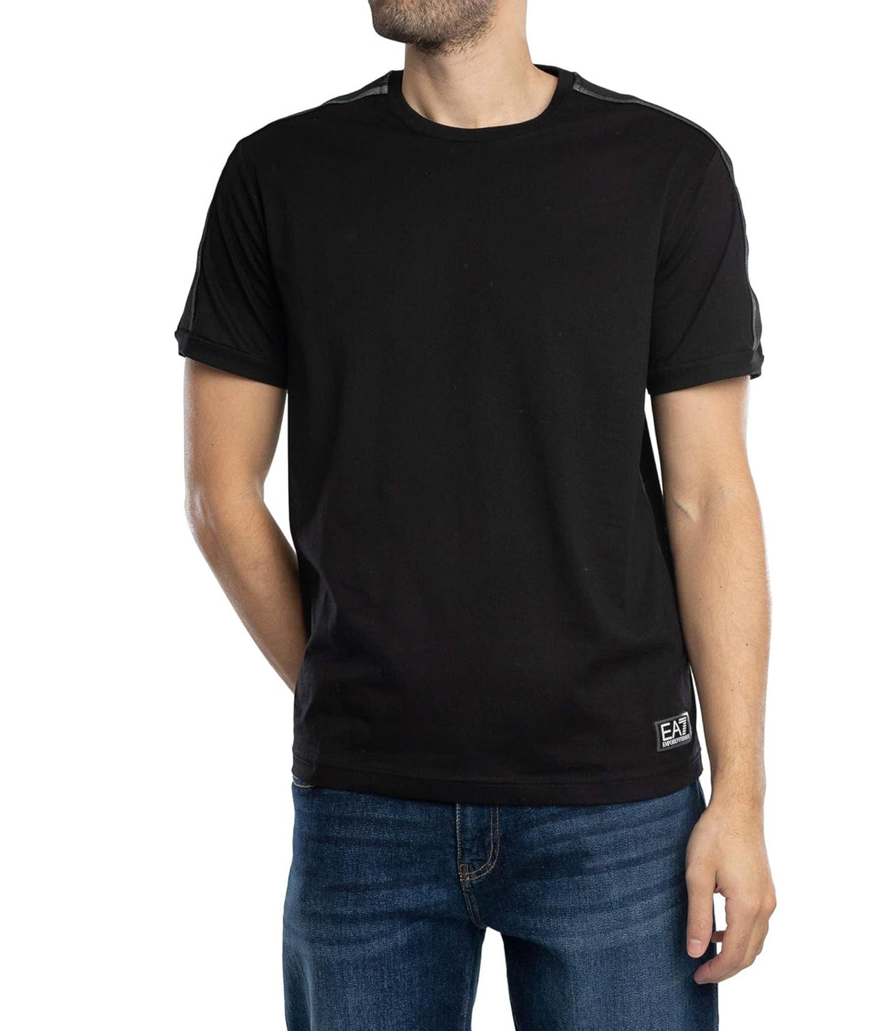 Ea7 Emporio Armani T-shirt Uomo Mod. 7M000138 AF10375 UC001 Black Nero