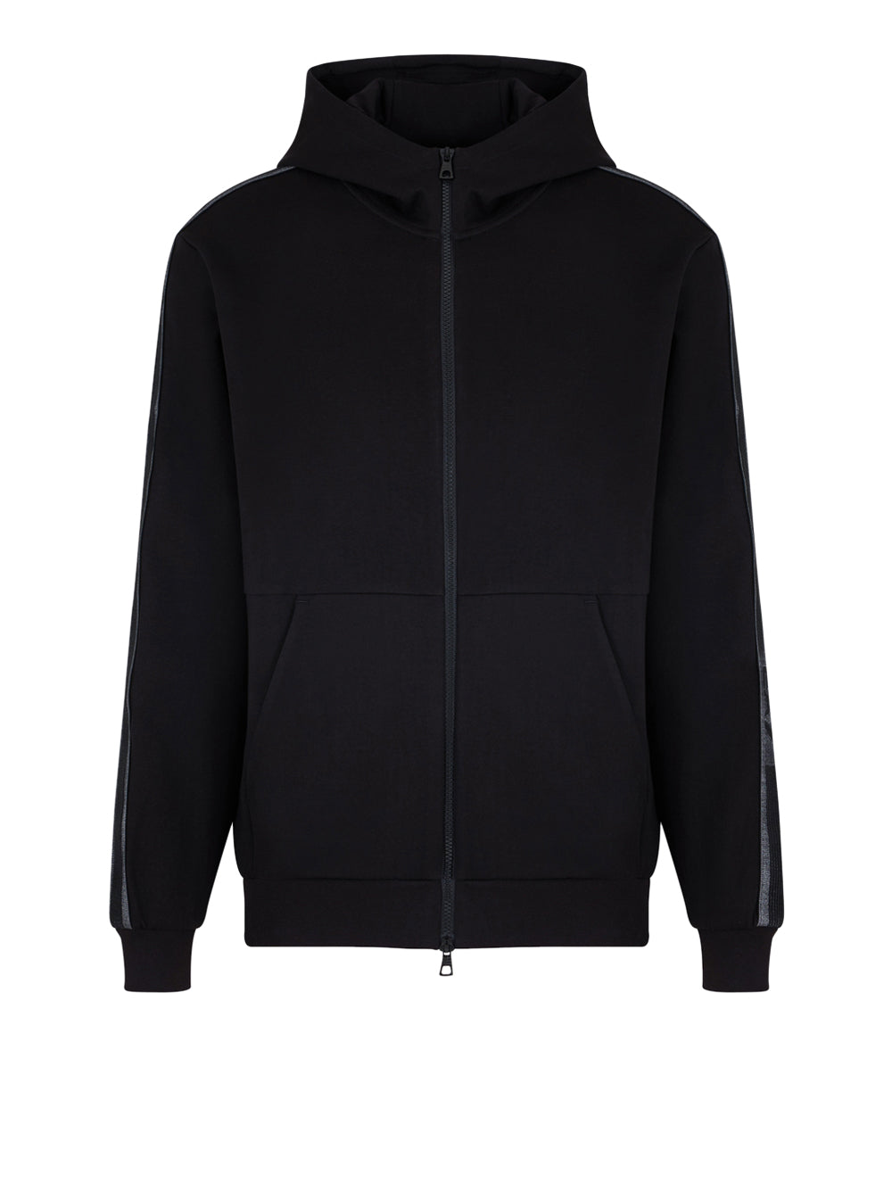 Felpa Zip Ea7 da Uomo - Nero