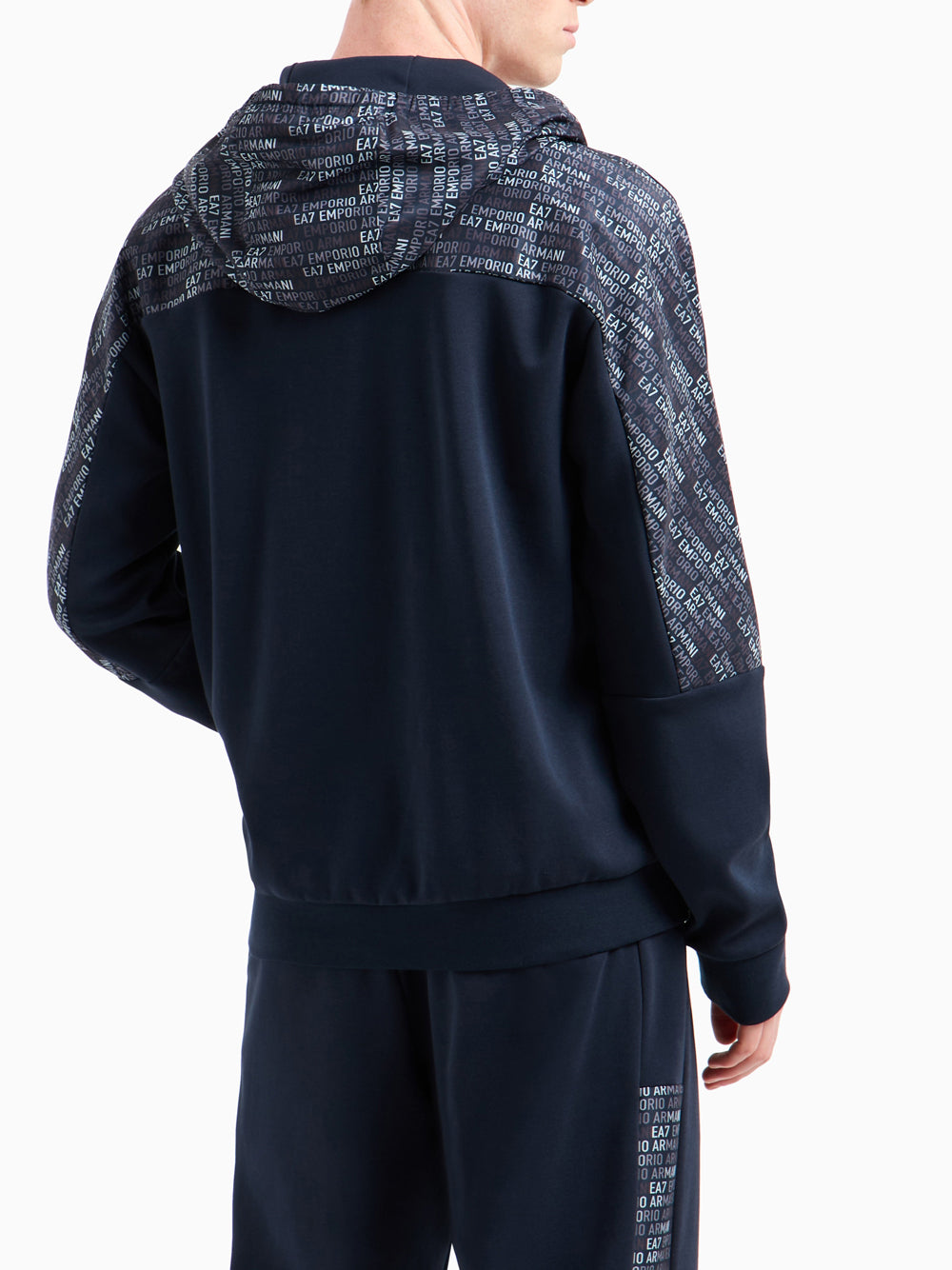 Felpa Zip Ea7 da Uomo - Blu