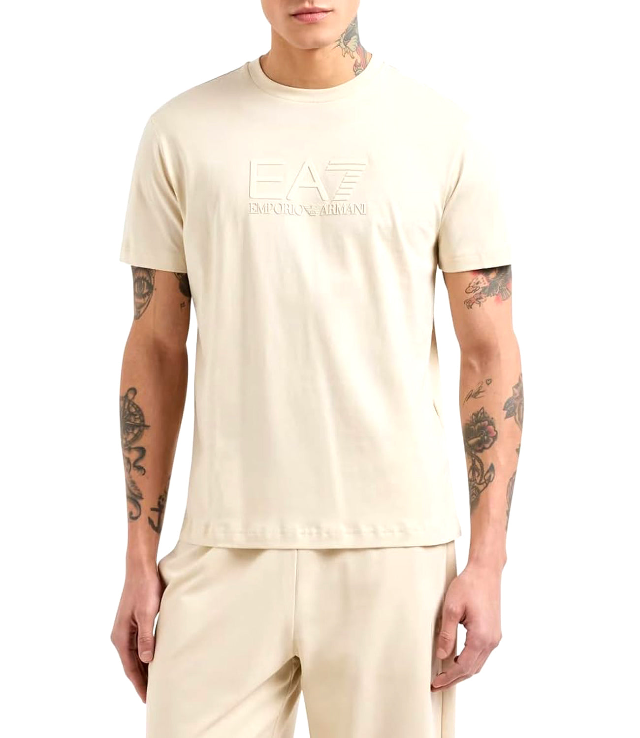 Ea7 Emporio Armani T-shirt Uomo Mod. 7M000224 AF10375 U1079 Beige