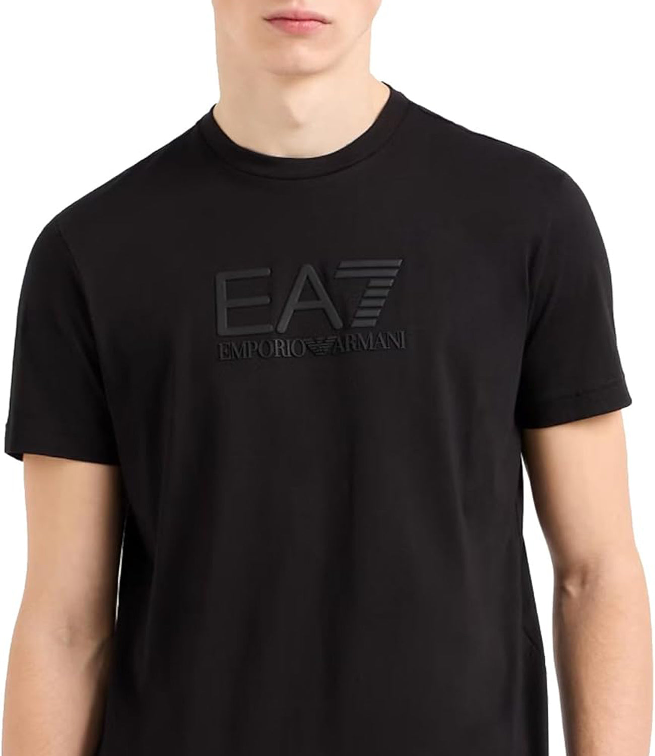 Ea7 Emporio Armani T-shirt Uomo Mod. 7M000224 AF10375 UC001 BLACK Nero