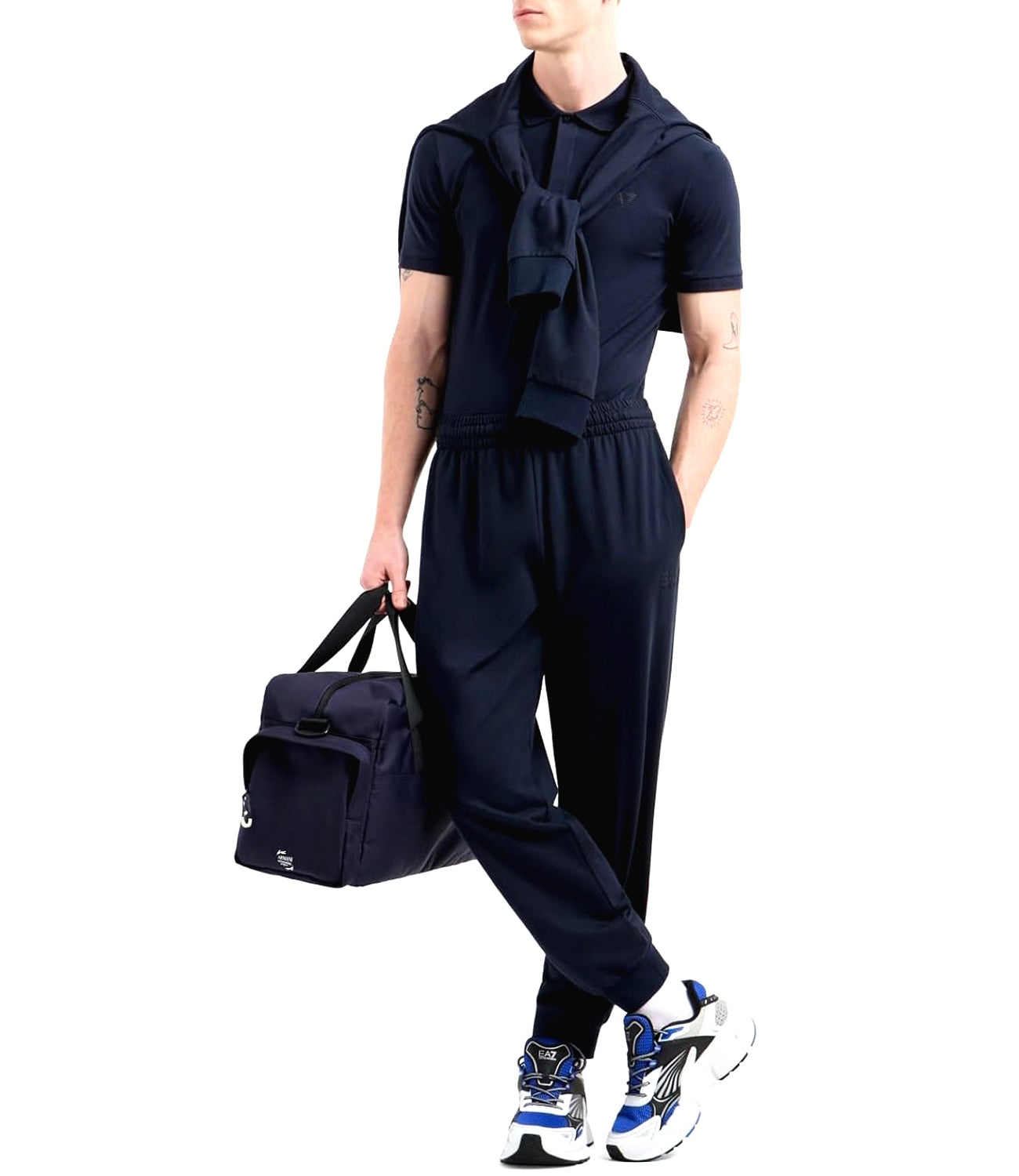 Ea7 Emporio Armani Polo M/C Uomo Mod. 7M000228 AF10373 UB102 Blu