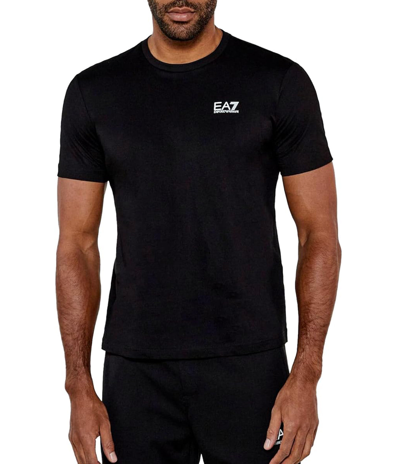 Ea7 Emporio Armani T-shirt Uomo Mod. 7M000567 AF10375 MC001 BLACK Nero
