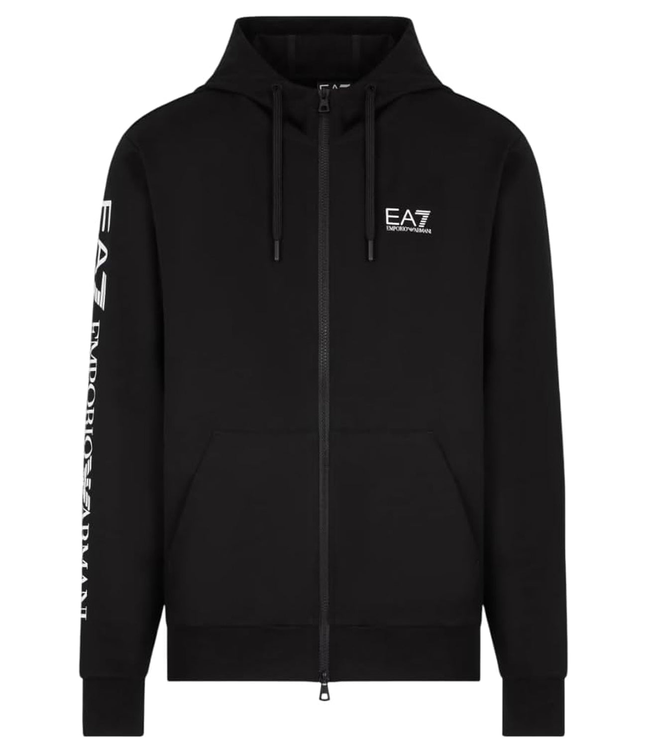 Ea7 Emporio Armani Felpa Zip Uomo Mod. 7M000568 AF13512 MC001 BLACK Nero