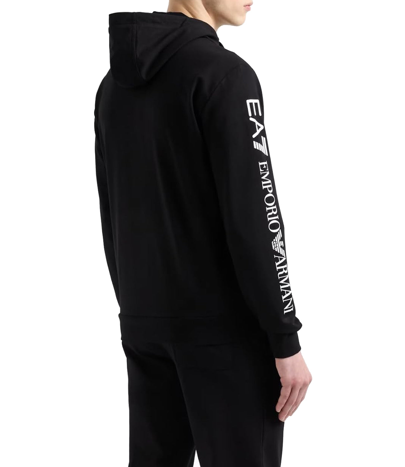 Ea7 Emporio Armani Felpa Zip Uomo Mod. 7M000568 AF13512 MC001 BLACK Nero