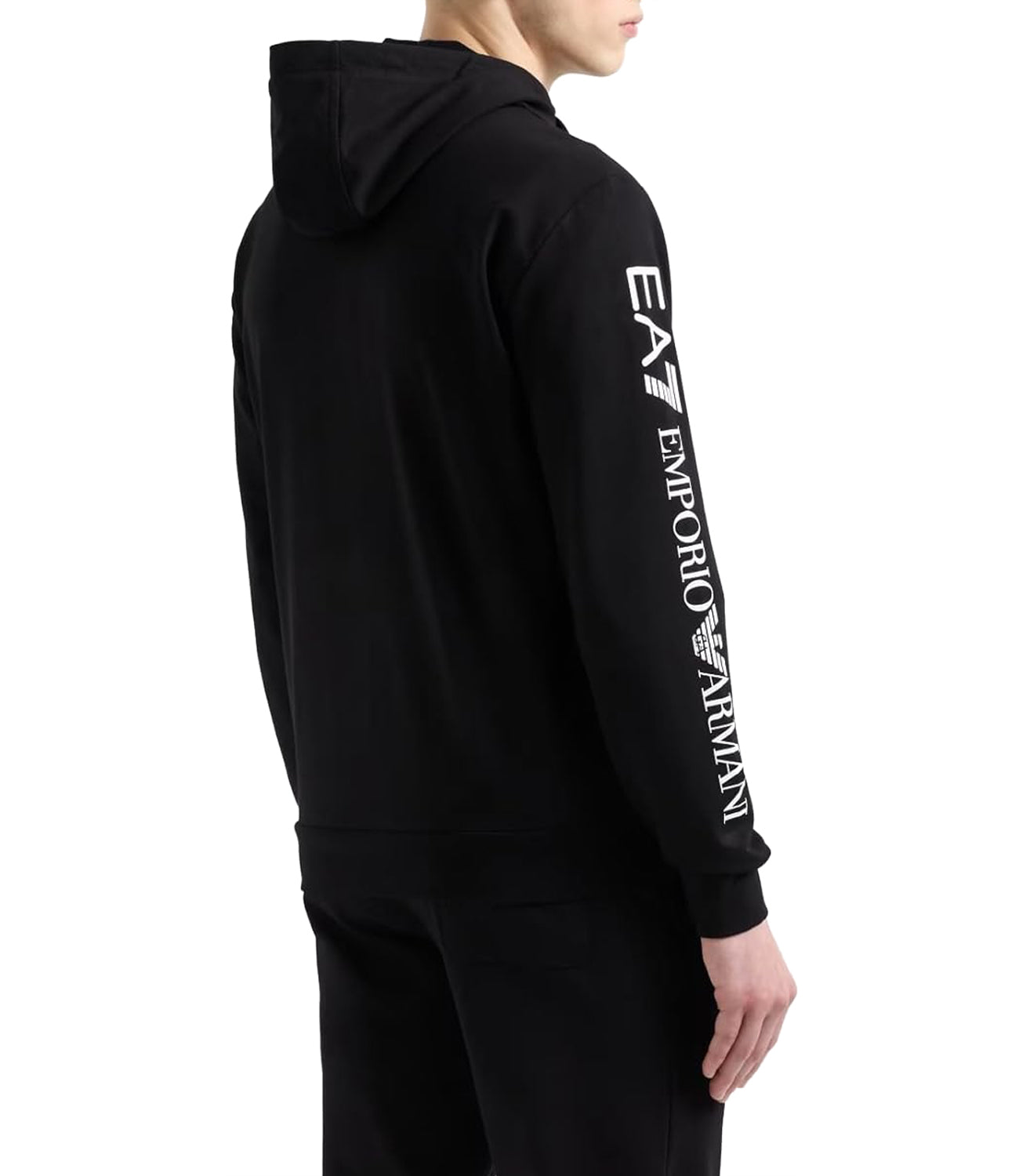 Ea7 Emporio Armani Felpa Zip Uomo Mod. 7M000568 AF13512 MC001 BLACK Nero