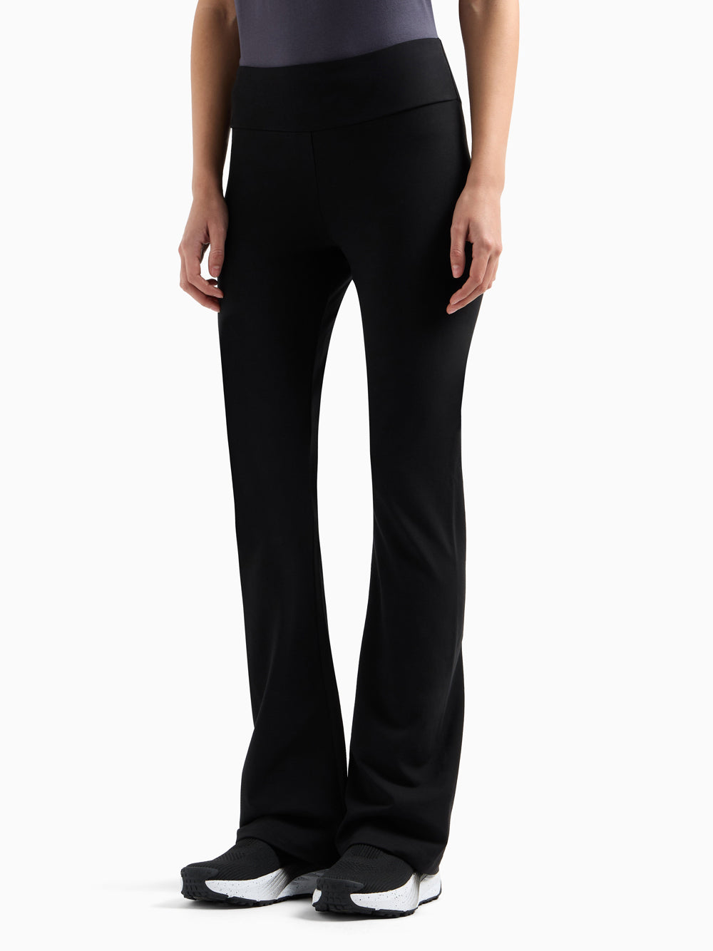 Leggings Ea7 Bootcut da Donna - Nero