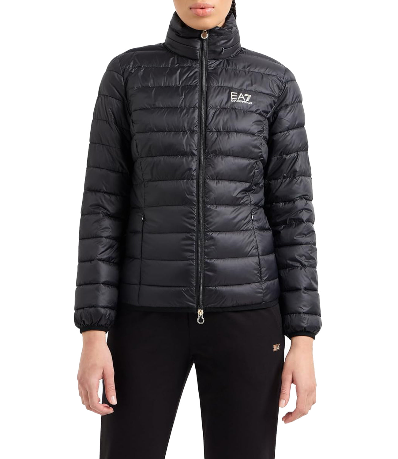 Ea7 Emporio Armani Giubbotto corto Donna Mod. 7W000088 AF12477 UC001 Black Nero