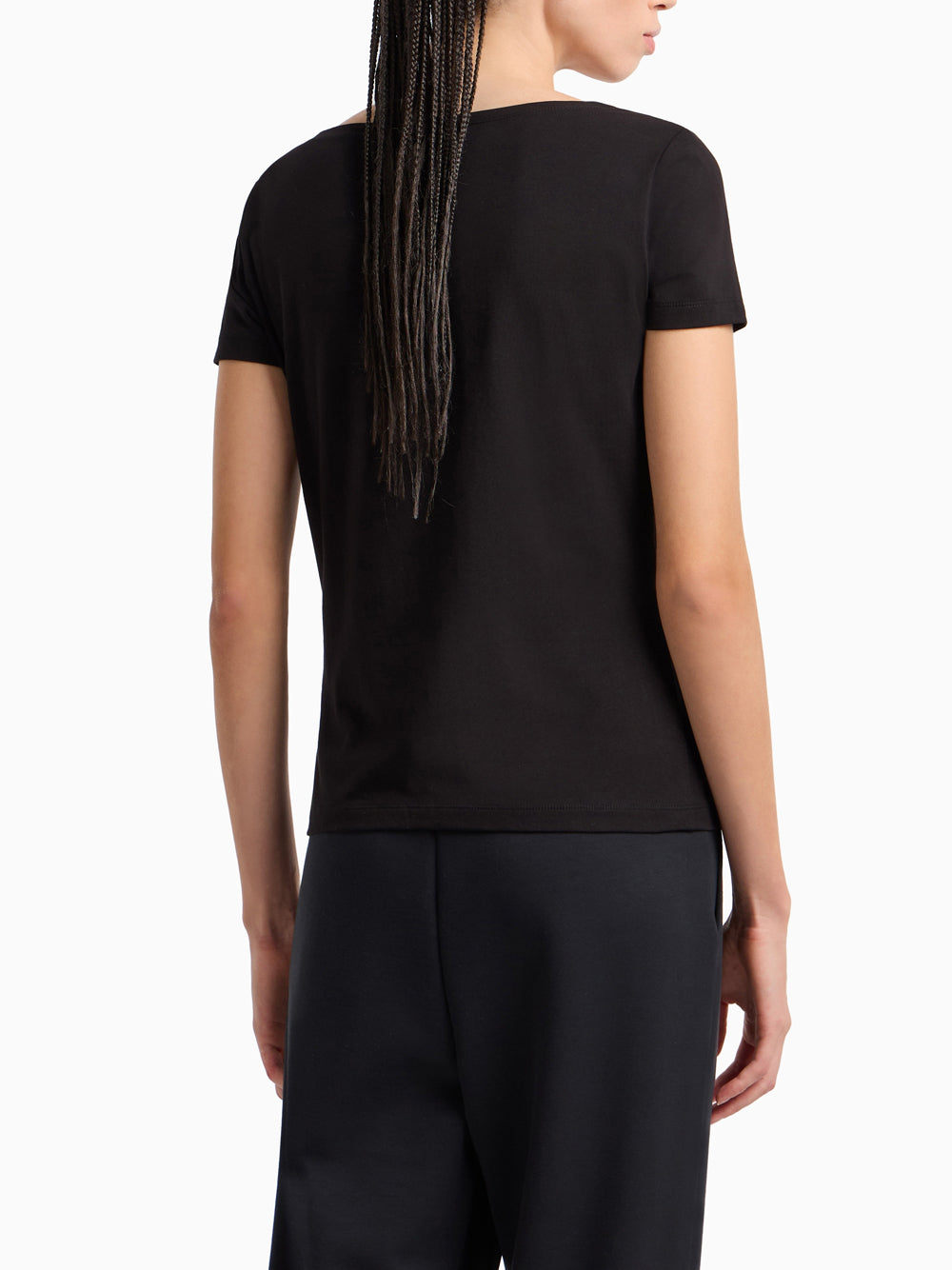 T-shirt Ea7 da Donna - Nero