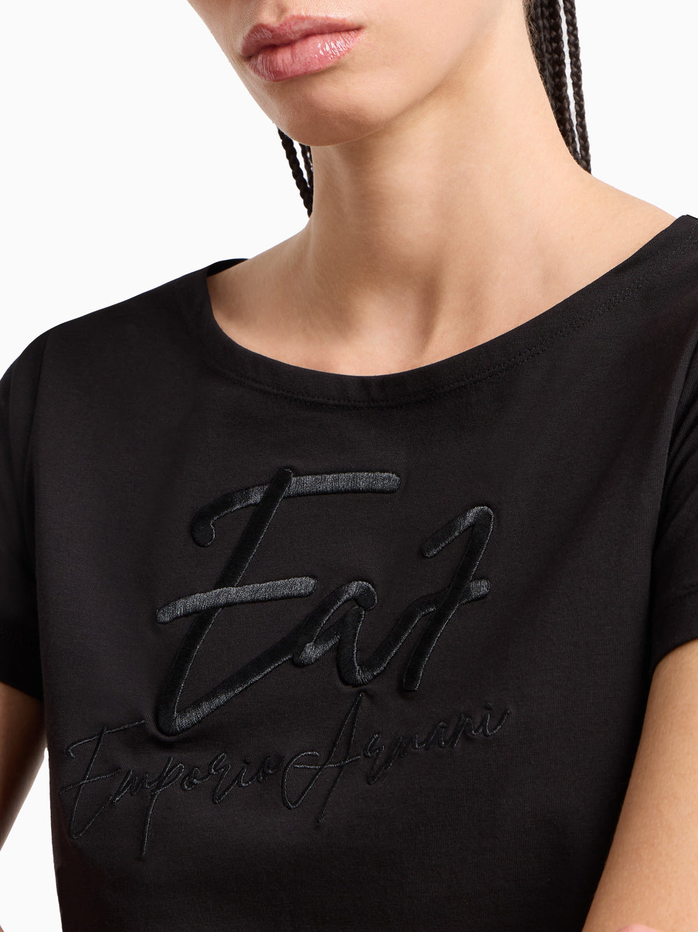 T-shirt Ea7 da Donna - Nero