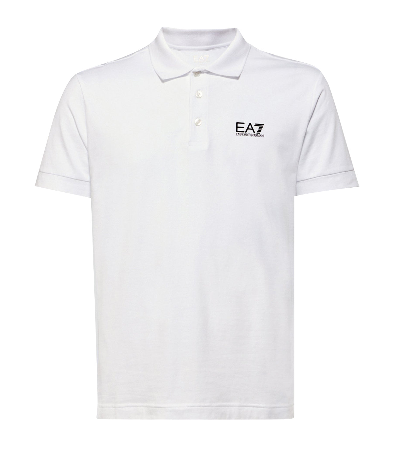 Ea7 Emporio Armani Polo Maniche Corte Uomo Mod. 8NPF14 PJQVQZ 1100 White Bianco