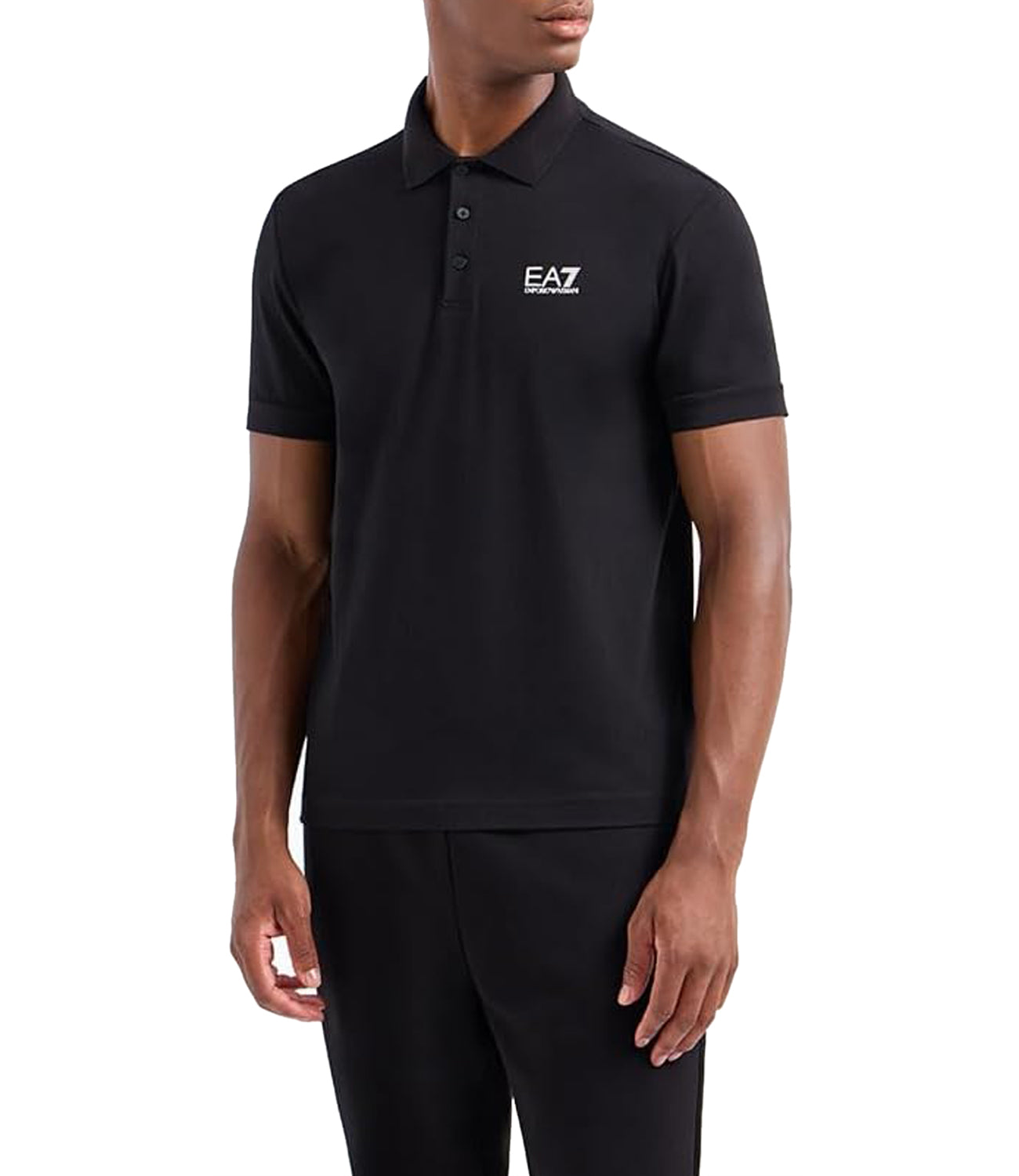 Ea7 Emporio Armani Polo Maniche Corte Uomo Mod. 8NPF14 PJQVQZ 1200 Black Nero