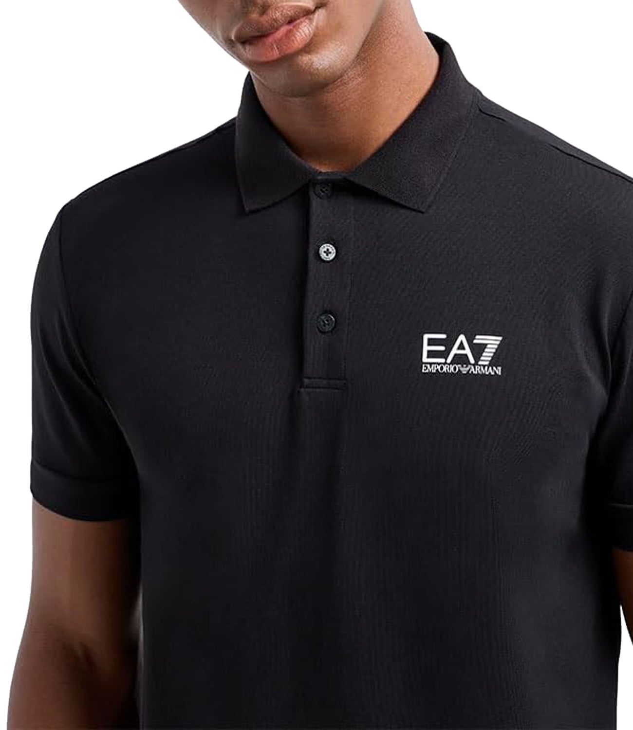 Ea7 Emporio Armani Polo Maniche Corte Uomo Mod. 8NPF14 PJQVQZ 1200 Black Nero