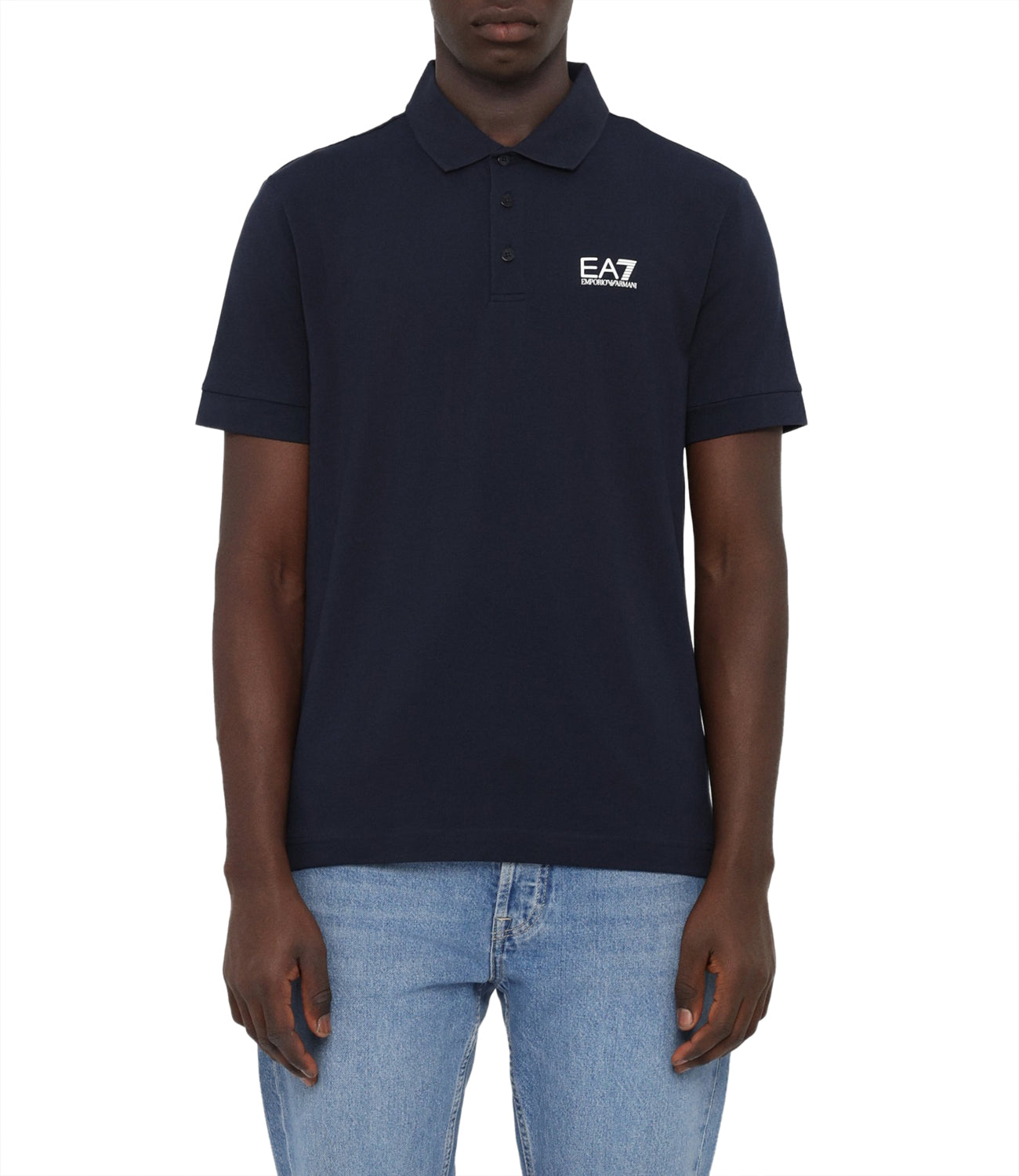 Ea7 Emporio Armani Polo Maniche Corte Uomo Mod. 8NPF14 PJQVQZ 1562 Blu