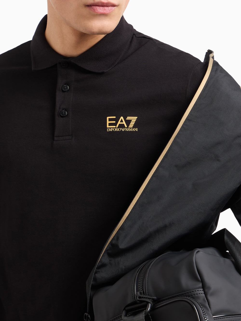 Polo Ea7 da Uomo - Nero