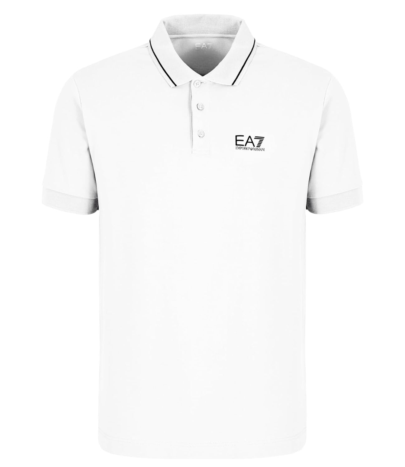 Ea7 Emporio Armani Polo Maniche Corte Uomo Mod. 8NPF16 PJVUZ 1100 White Bianco