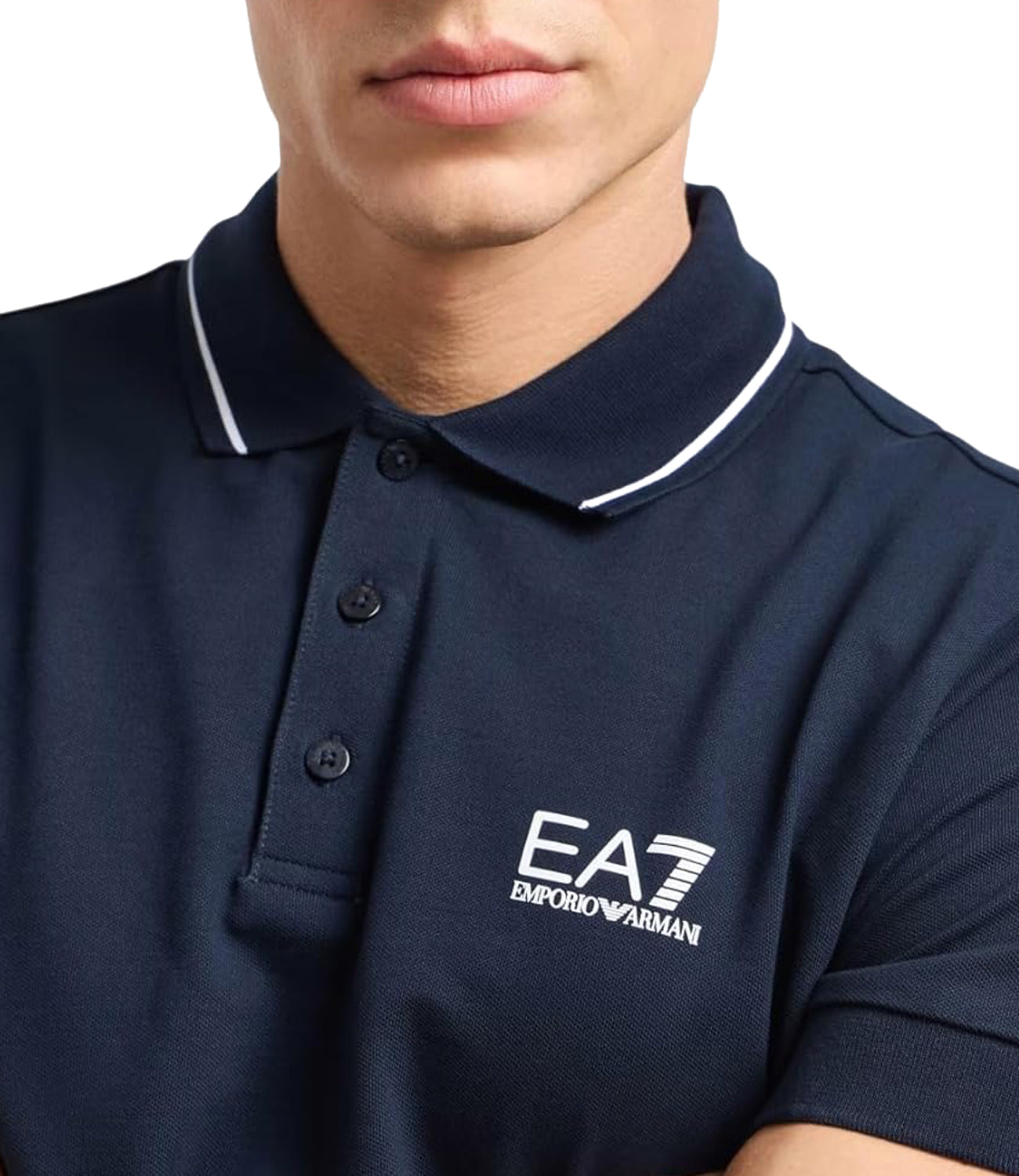 Ea7 Emporio Armani Polo Maniche Corte Uomo Mod. 8NPF16 PJVUZ 1562 Blu