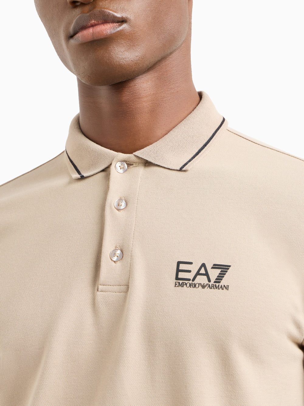 Polo Ea7 da Uomo - Beige