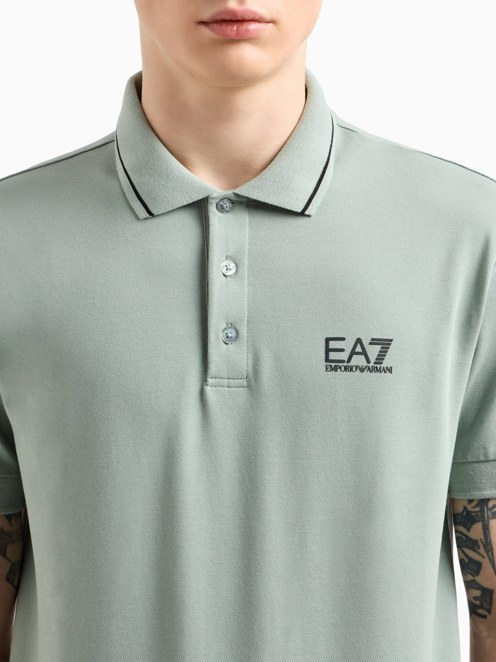 Polo Ea7 da Uomo - Verde