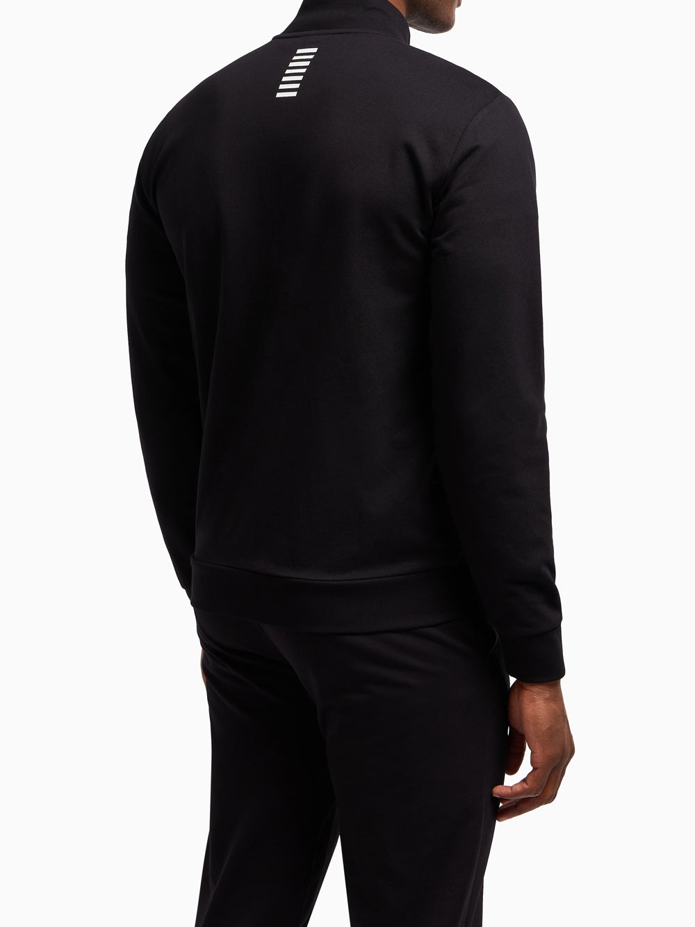 Felpa Zip Ea7 da Uomo - Nero