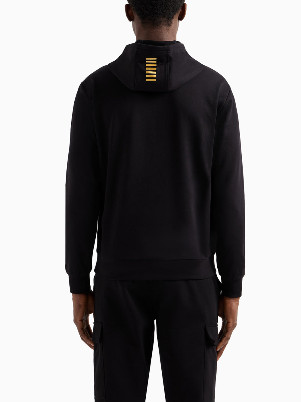 Felpa Cappuccio Ea7 da Uomo - Nero