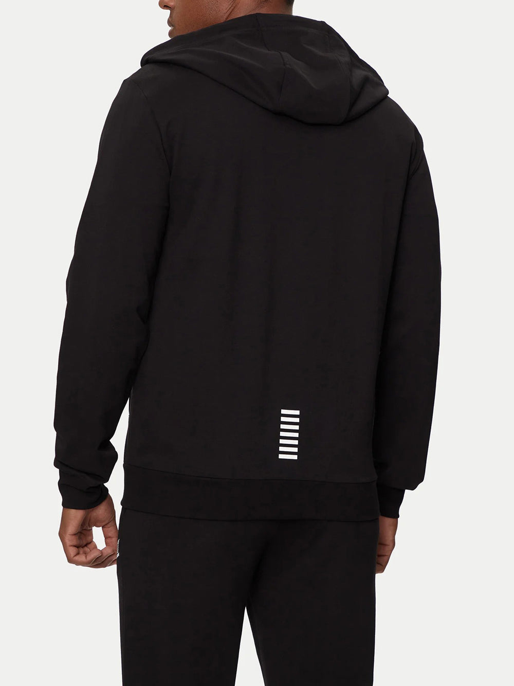 Felpa Zip Ea7 da Uomo - Nero