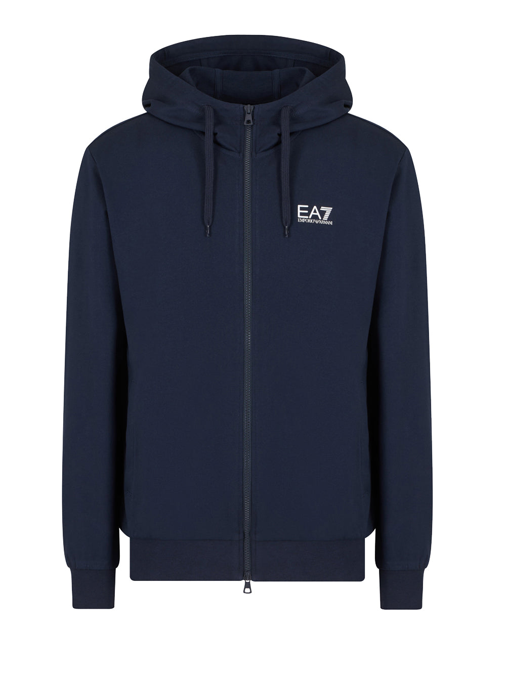 Felpa Zip Ea7 da Uomo - Blu
