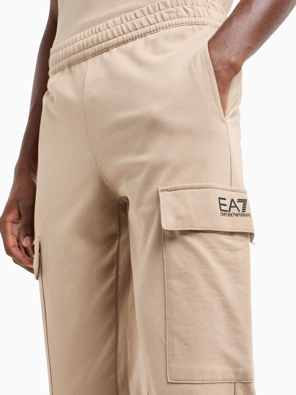 Pantalone Tuta Ea7 da Uomo - Marrone Beige