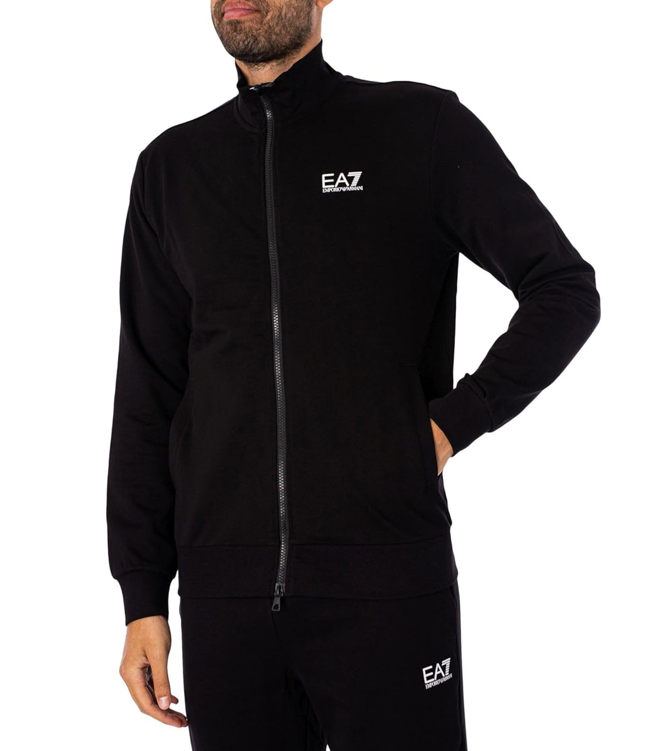 Ea7 Emporio Armani Tuta Uomo Mod. 8NPV60 PJVRZ 1200 Black Nero