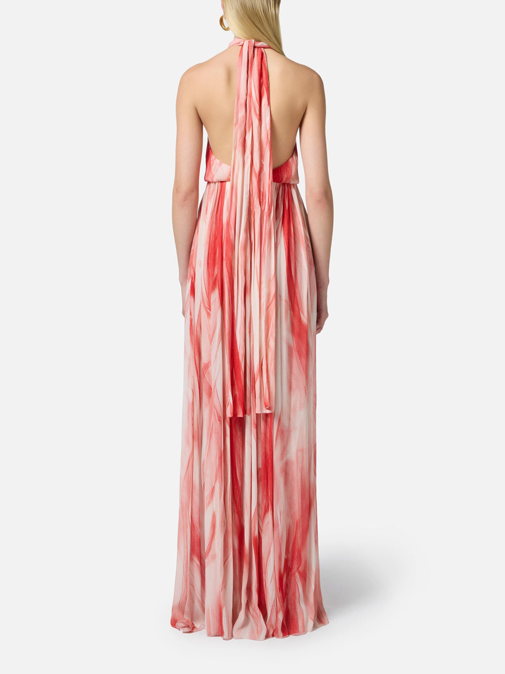 Vestito Longuette Elisabetta Franchi da Donna - Burro Red Passion Rosso