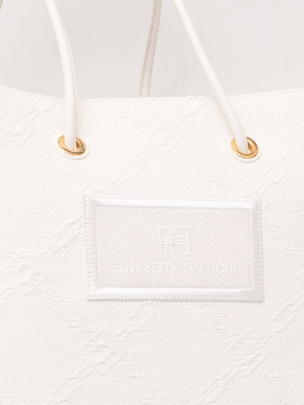 Borsa Shopper Elisabetta Franchi da Donna - Avorio