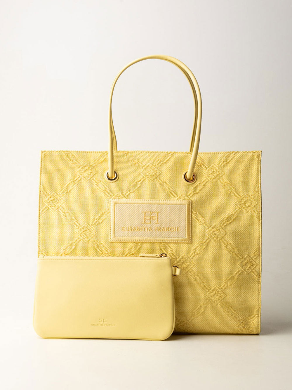 Borsa Shopper Elisabetta Franchi da Donna - Lemonade Giallo