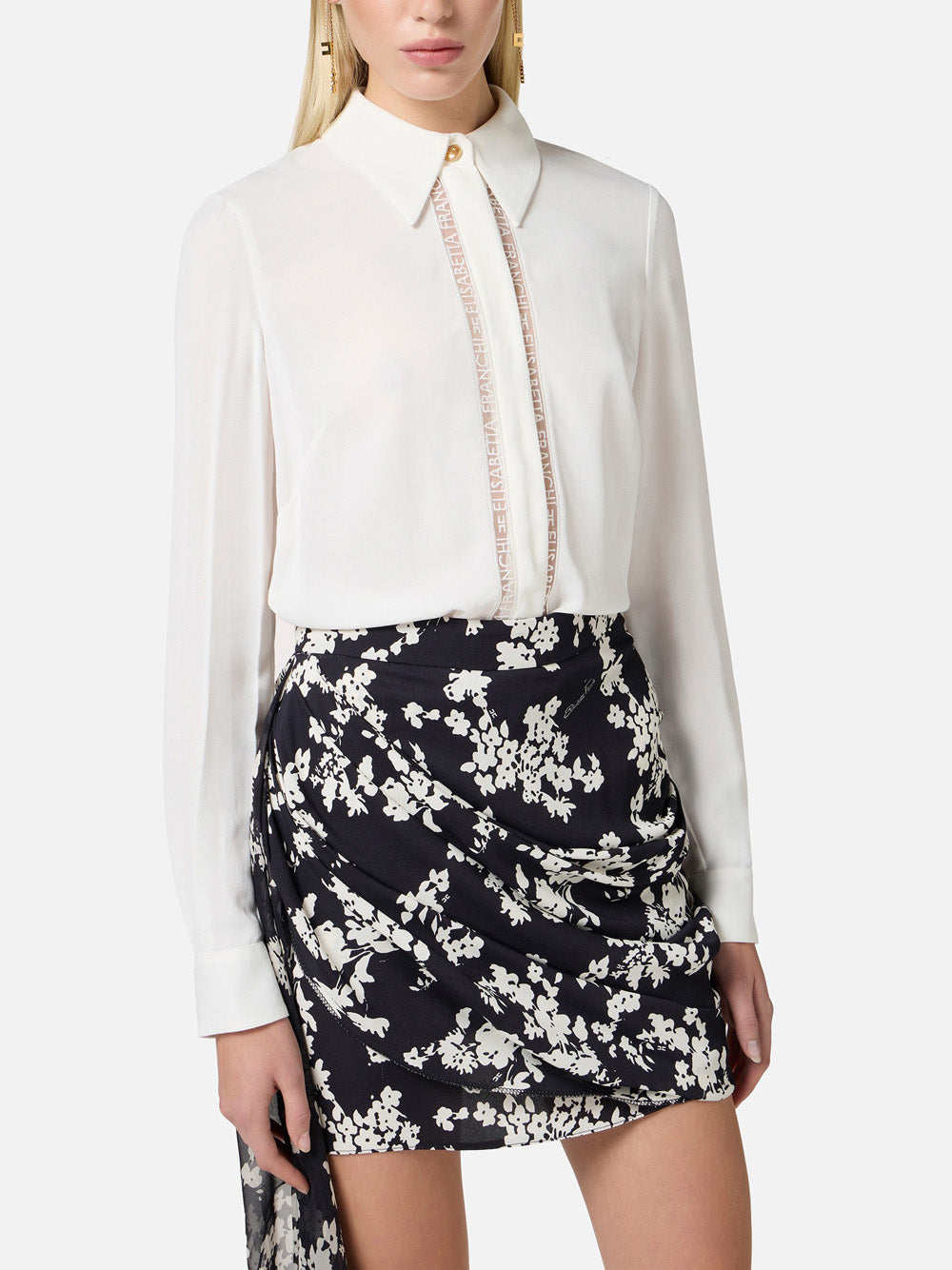 Camicia Elisabetta Franchi da Donna - Avorio